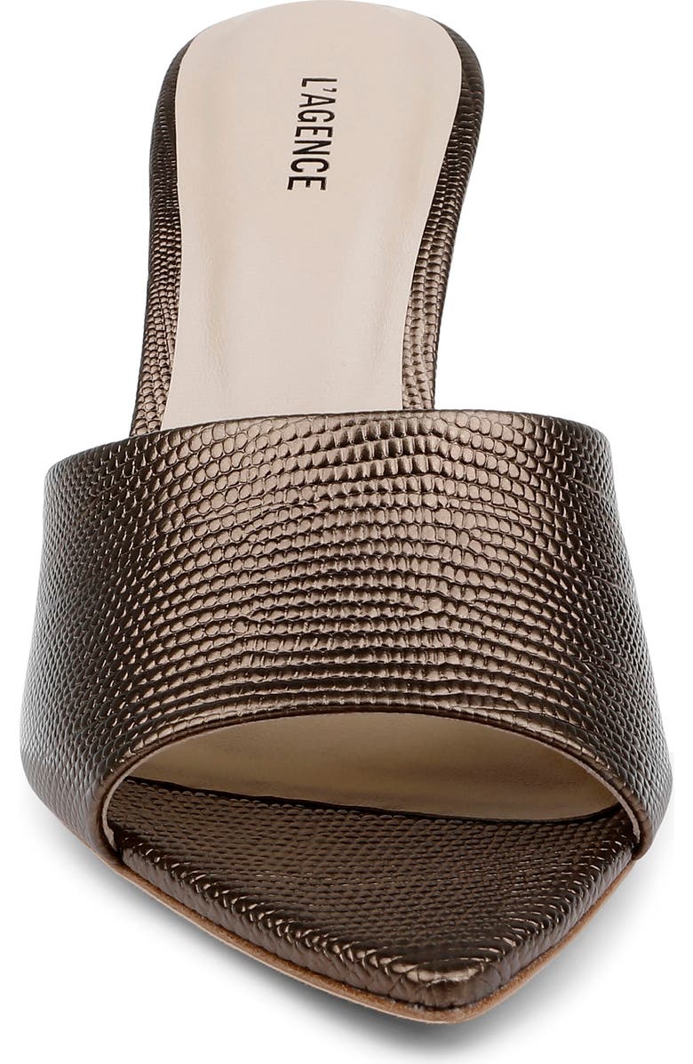 L’agence - Lolita Heel Sandal - Bronze Lizard