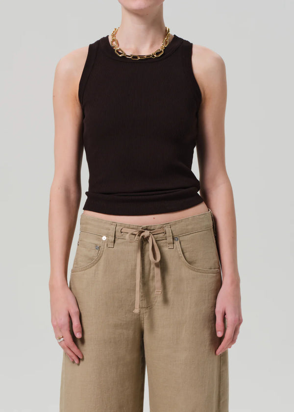 Citizens of Humanity - Isabel Rib Tank - Chocolate