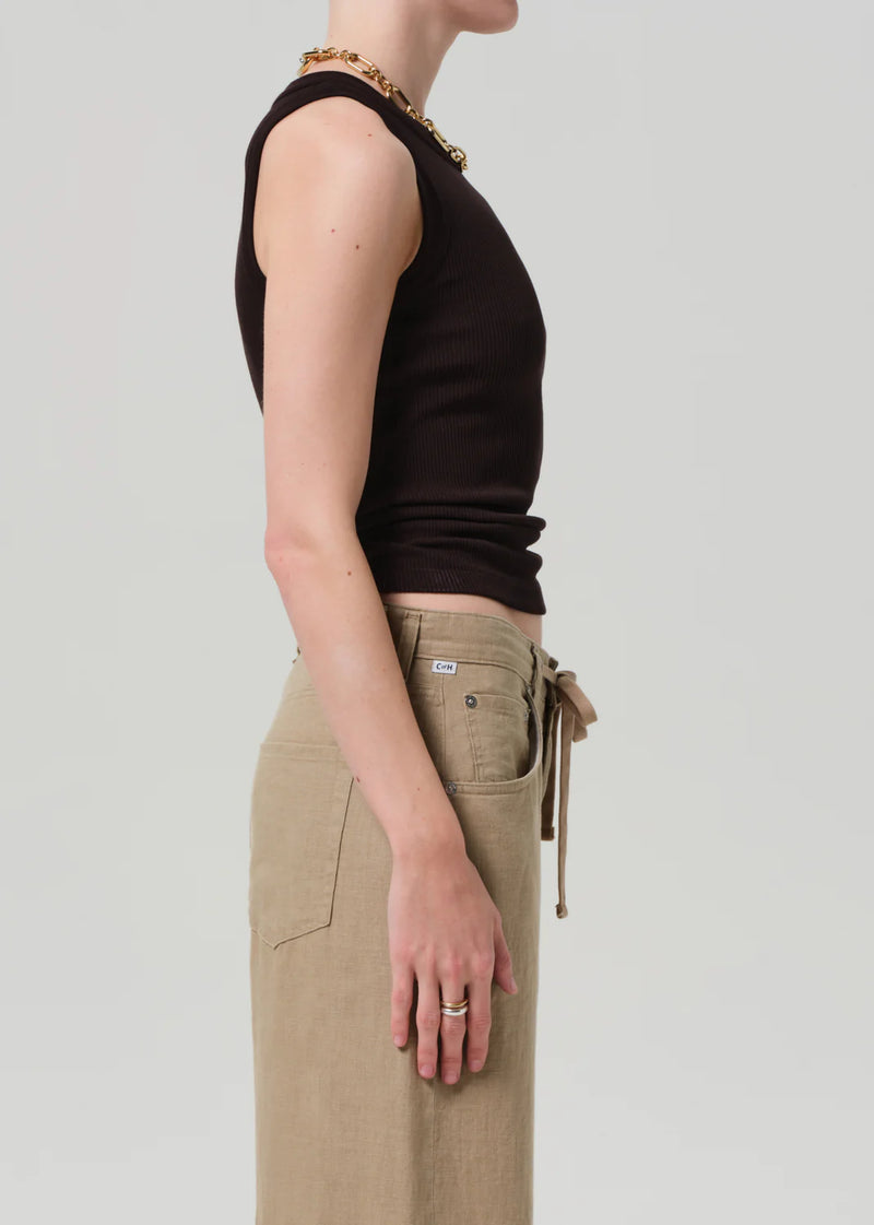 Citizens of Humanity - Isabel Rib Tank - Chocolate