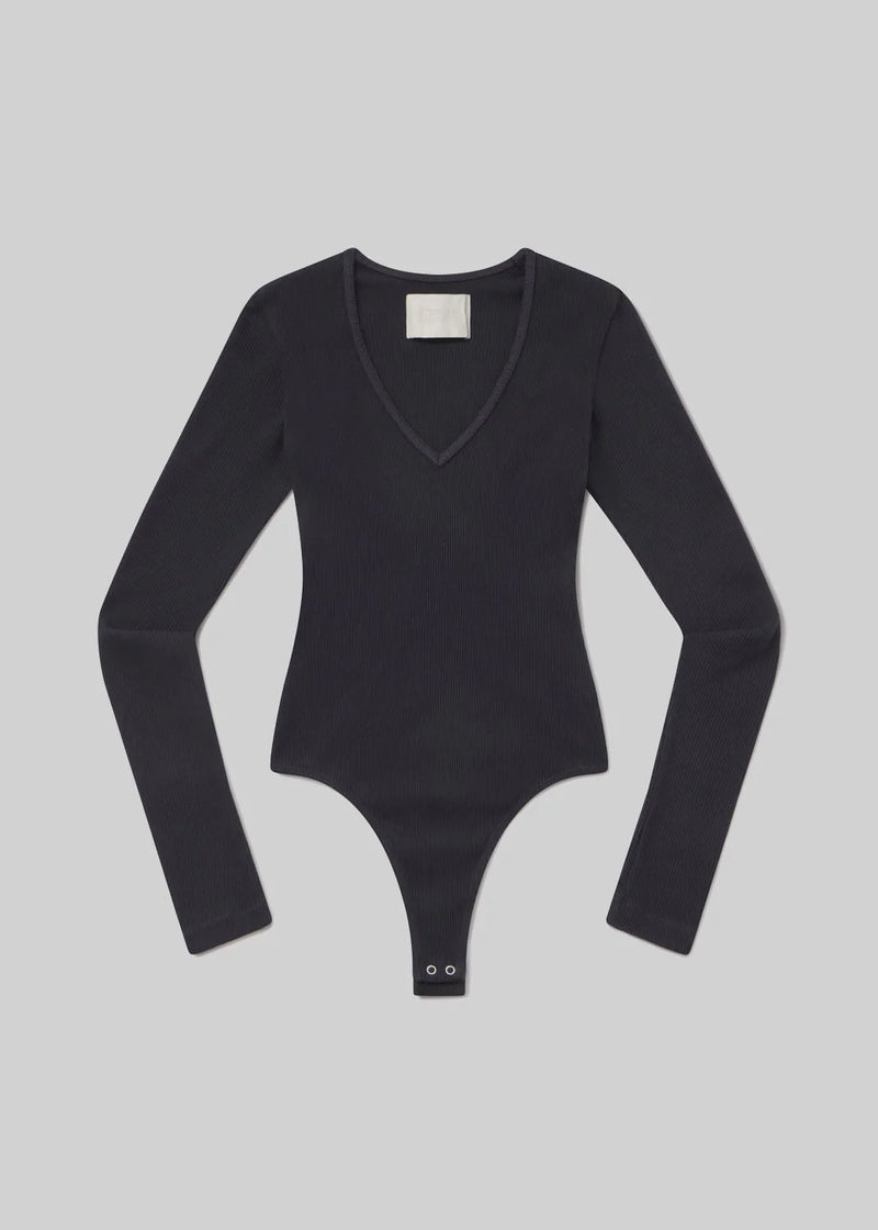 Citizens of Humanity - Helsa Deep v Bodysuit - Charcoal