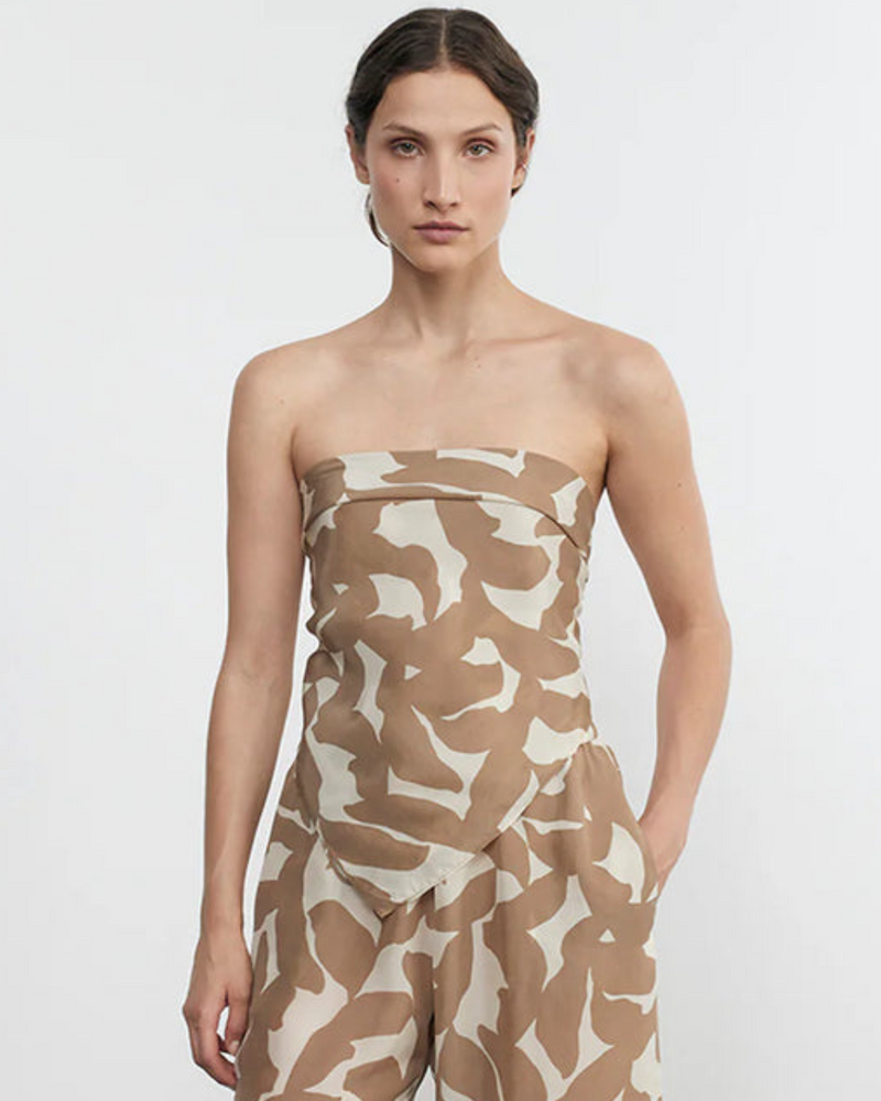 Enza Costa - Scarf Top - Floral Camo