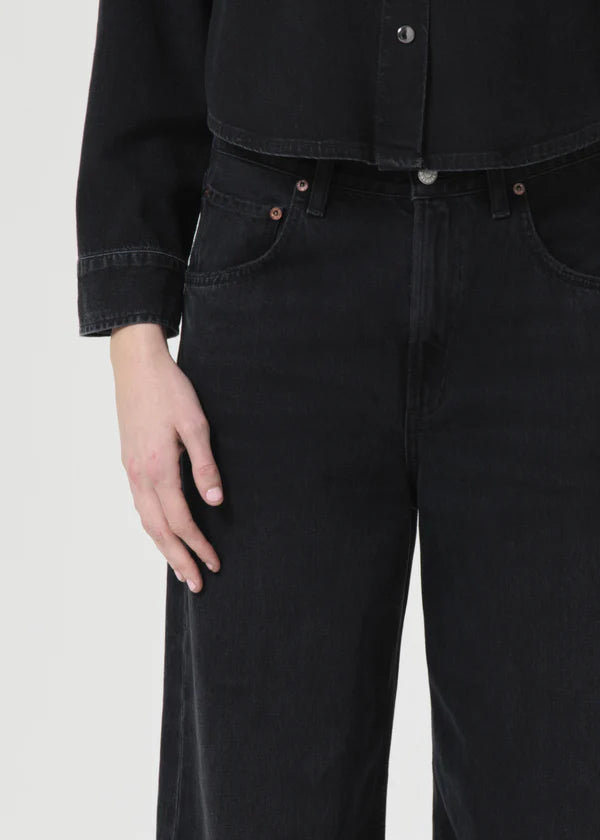 Agolde - Low Curve Jean - Black Tar