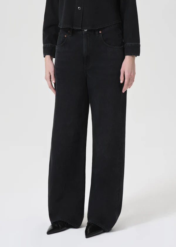 Agolde - Low Curve Jean - Black Tar