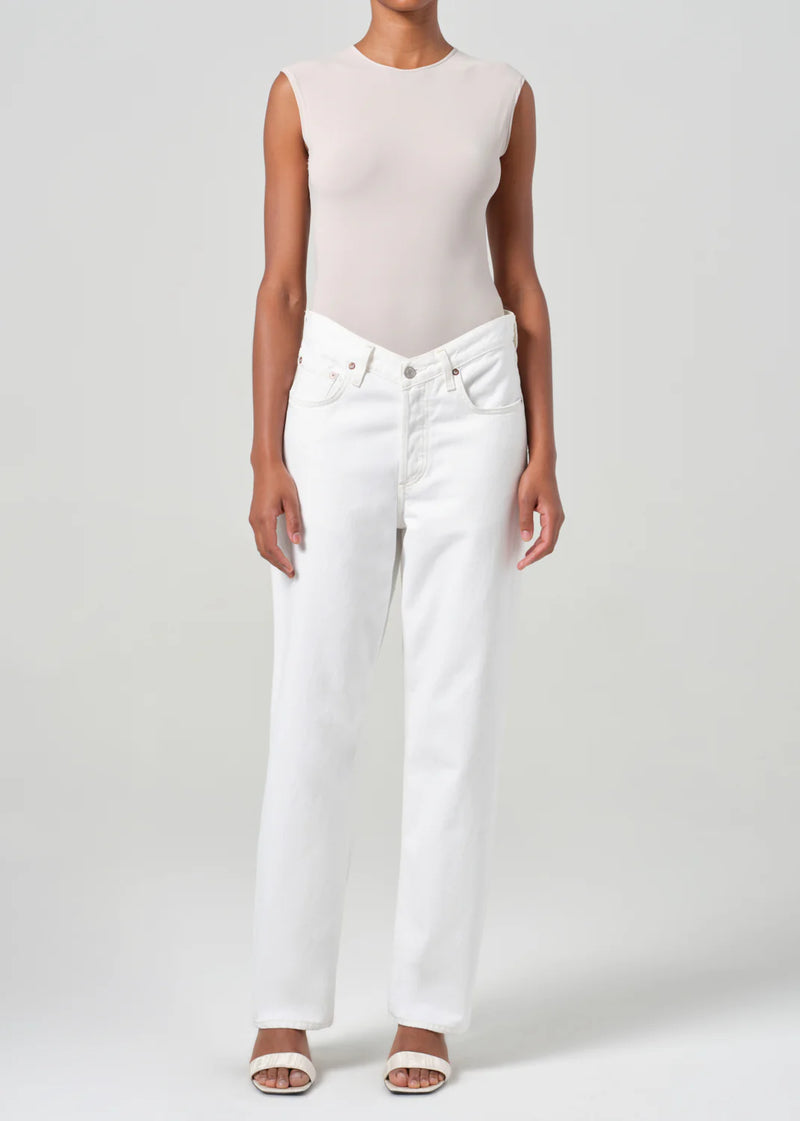 Agolde - V-Waist Baggy - Milkshake