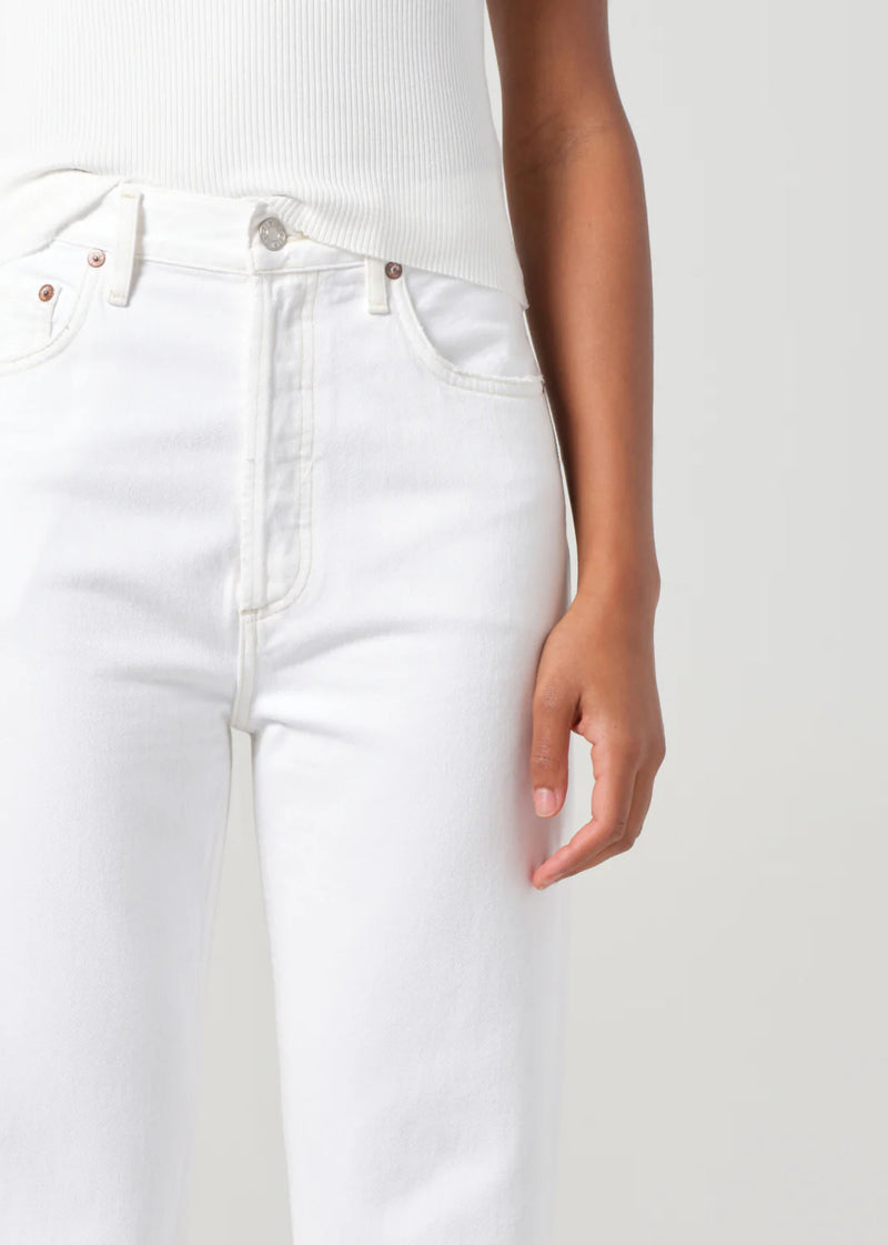 Agolde - 90'S Pinch Waist Crop Jean - Marshmallow