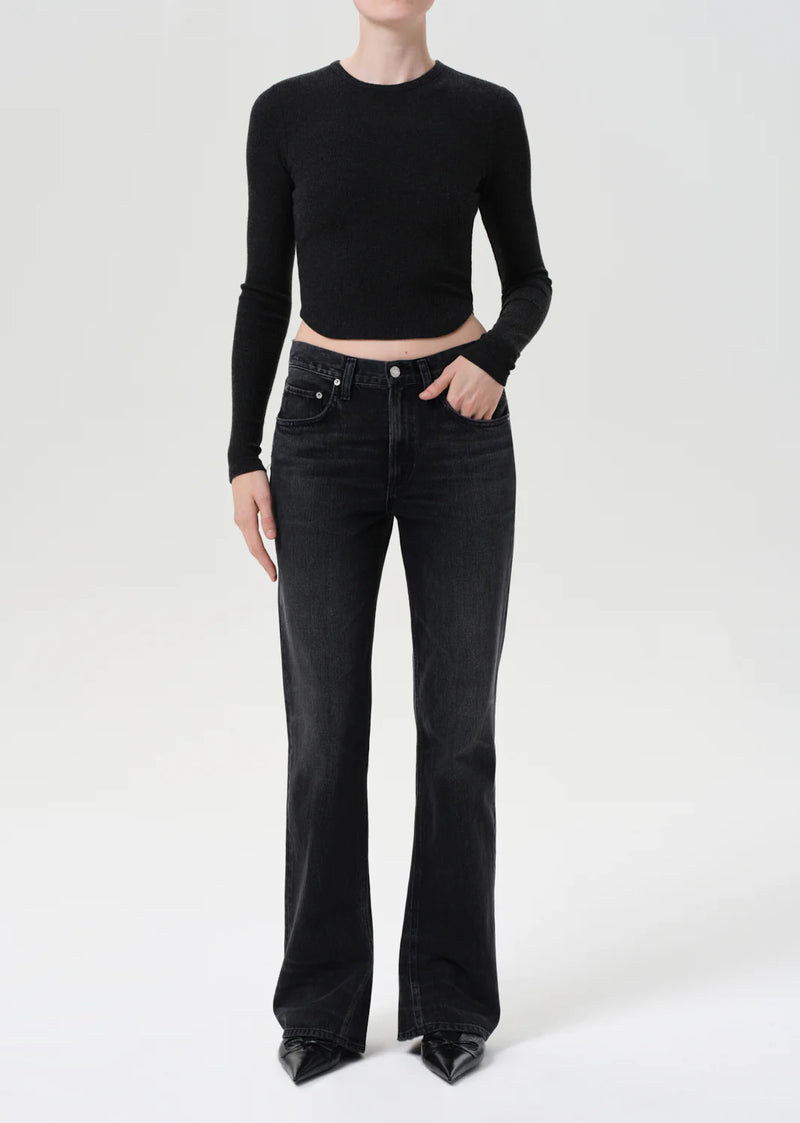 Agolde - Mid Rise Kick Boot - Obscure