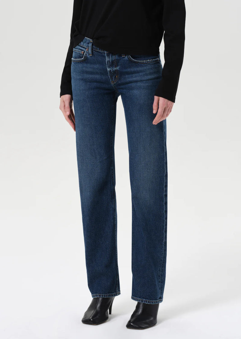 Agolde - Low Rise Slim Jean (Stretch) - Slick