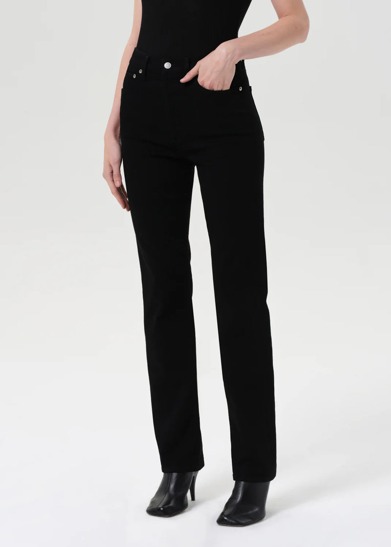 Agolde - 90's Pinch Waist High Rise Straight Long (Comfort Stretch) - Cover