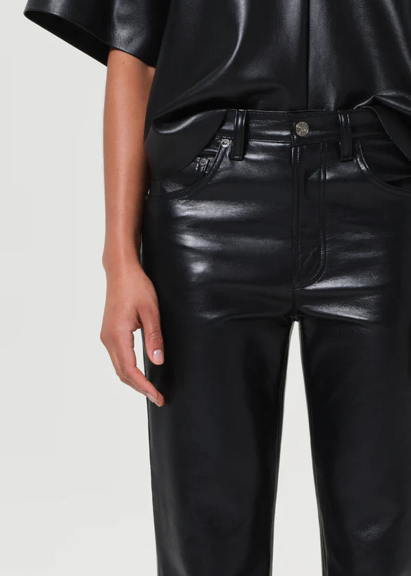 Agolde - Mid Rise Kick Boot (Recycled Leather) - Detox