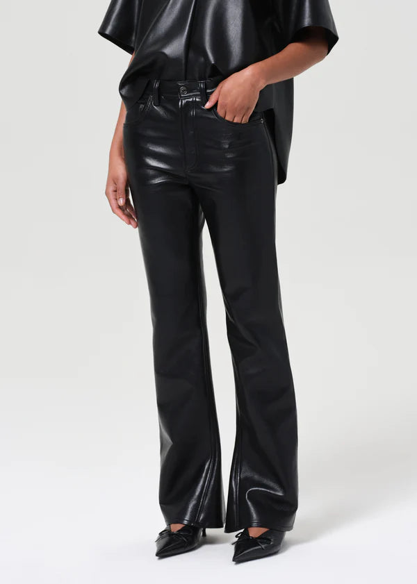 Agolde - Mid Rise Kick Boot (Recycled Leather) - Detox