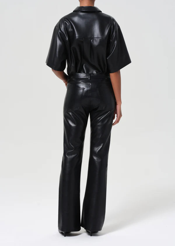 Agolde - Mid Rise Kick Boot (Recycled Leather) - Detox