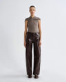 Agolde - Arc Jean 32" Recycled Leather - Madera