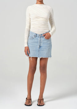 Agolde - V-Waist Mini Skirt - Force