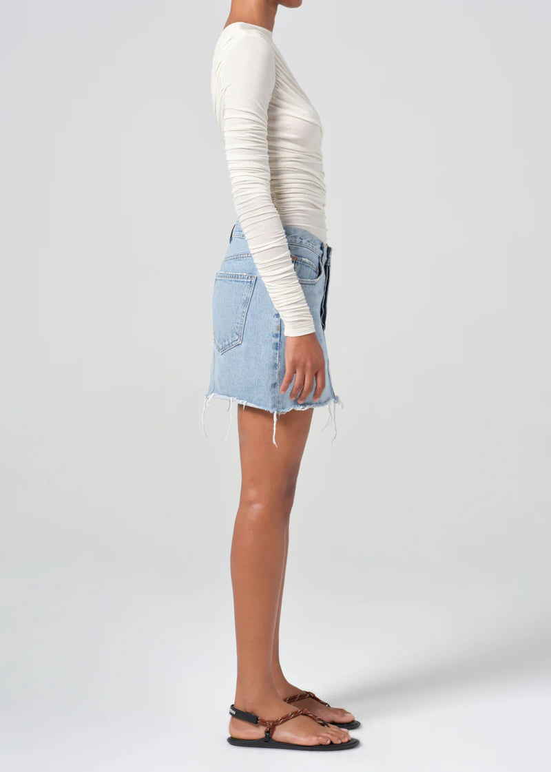 Agolde - V-Waist Mini Skirt - Force