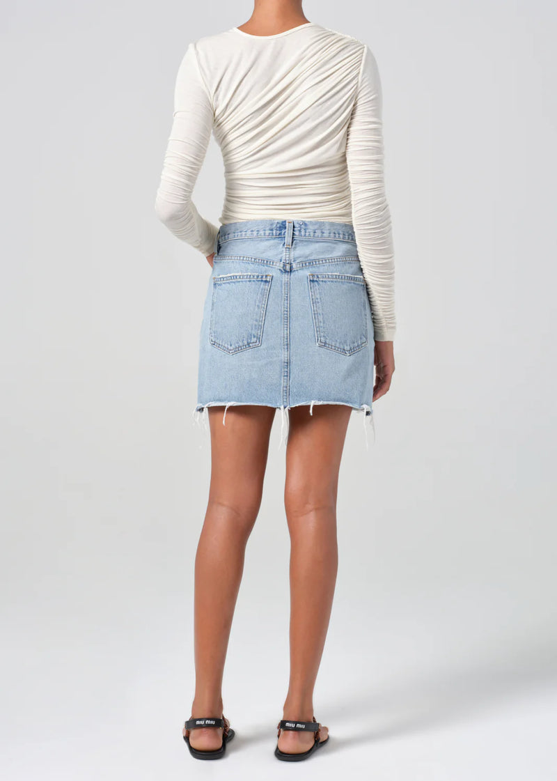 Agolde - V-Waist Mini Skirt - Force