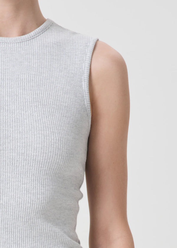 Agolde - Binx Tank - Brushed Grey Heather