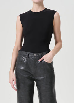 Agolde - Aura Sleeveless Bodysuit - Black