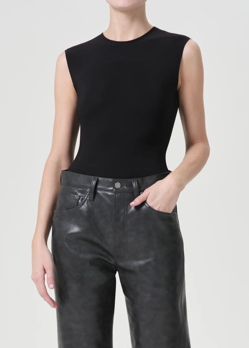 Agolde - Aura Sleeveless Bodysuit - Black