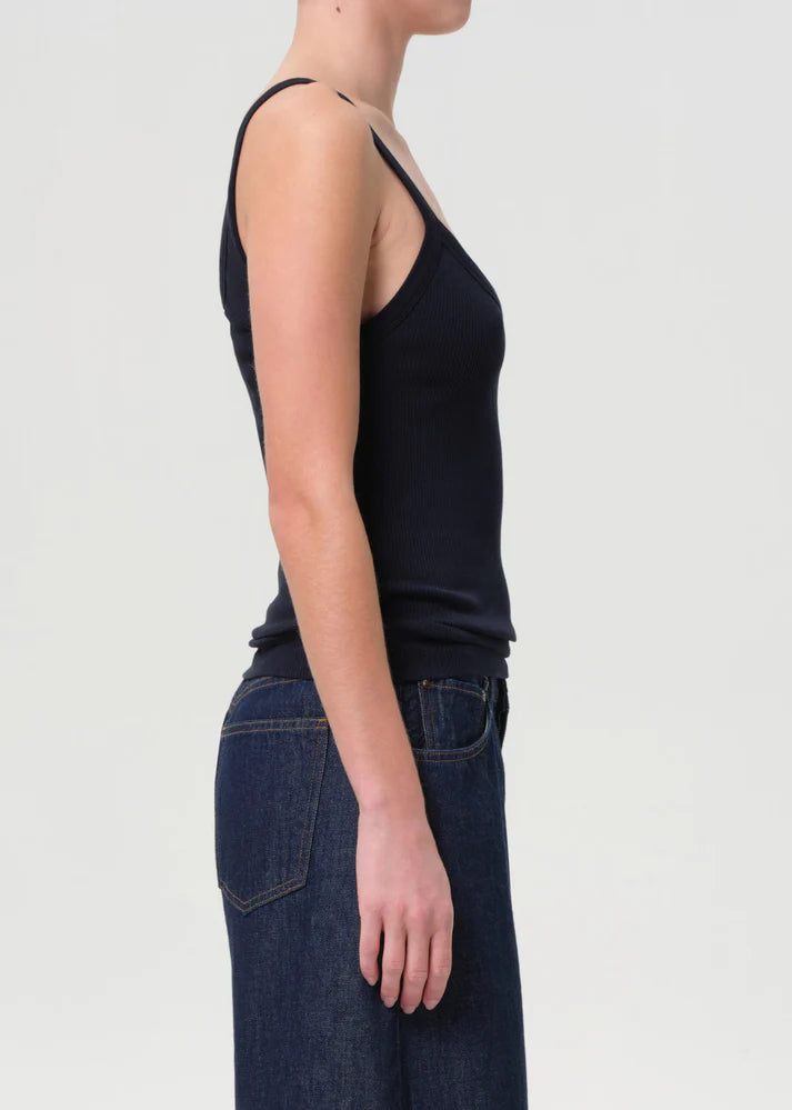 Agolde - Jordan Tank - Mirage (Dark Navy)