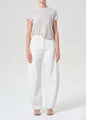 Agolde - Luna High Rise Pieced Taper - Chalk White