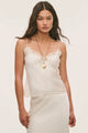 LoveShackFancy - Roxsana Crepe Cami - Alabaster Glow