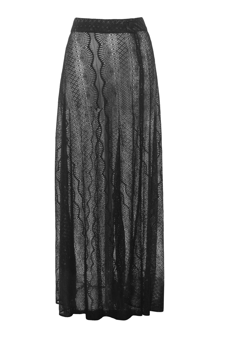 Alexandra Miro - Emmy Slip Skirt - Fine Black Lace