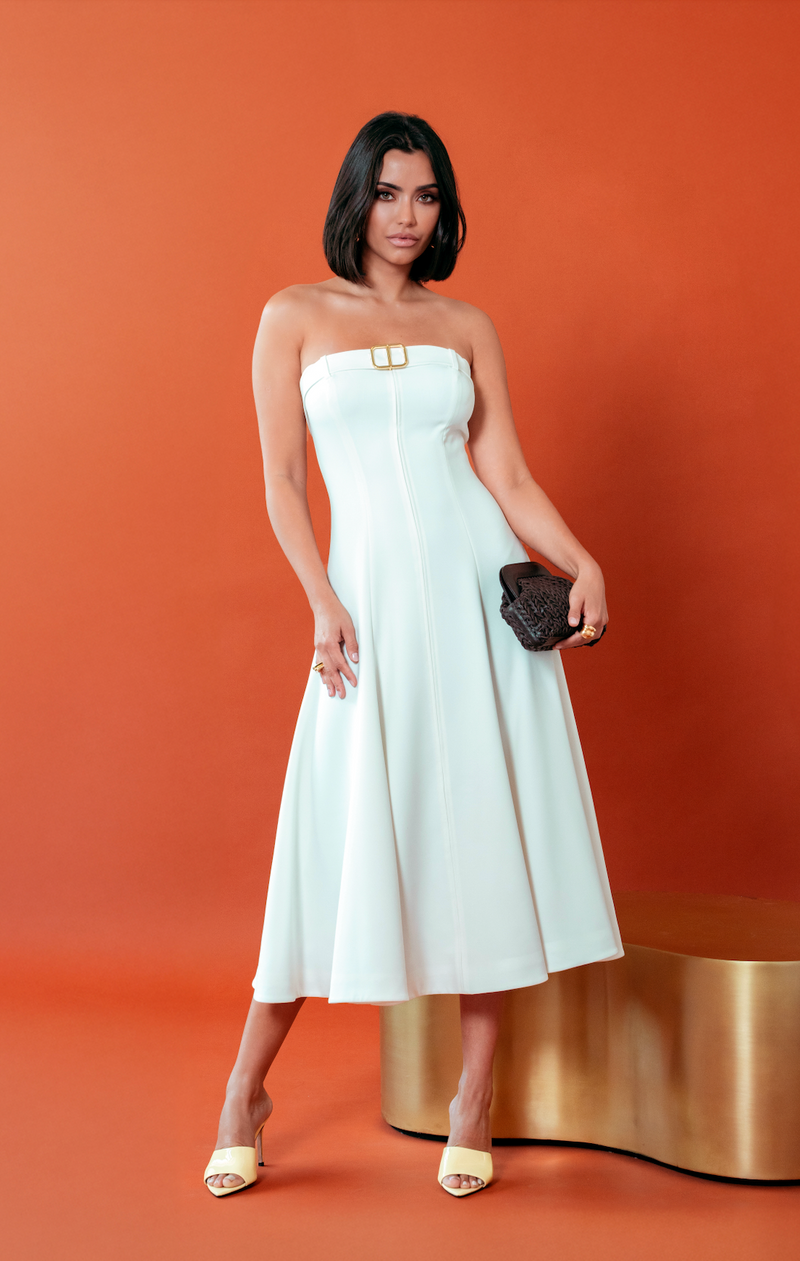 Alexis - Pearse Dress - White
