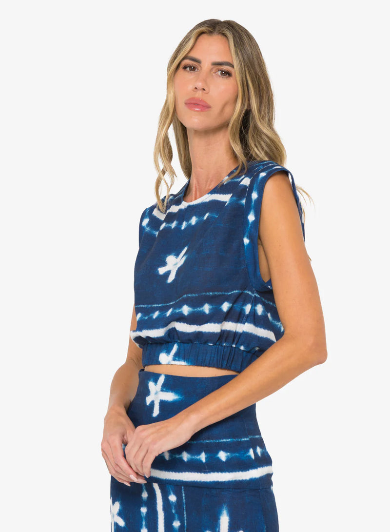 JBQ - Anika Top - Indigo Shibori