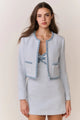LoveShackFancy - Azula Denim-Trimmed Tweed Jacket - Wild River