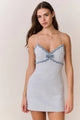 LoveShackFancy - Novara Denim-Trimmed Tweed Mini Dress - Wild River