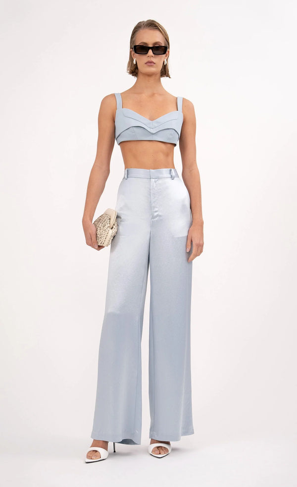 Nonchalant - Esme Pant - Sky Blue