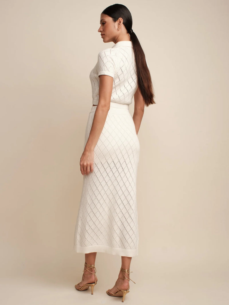 Hevron - Mia Skirt - Ivory