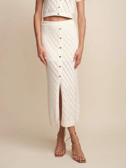 Hevron - Mia Skirt - Ivory