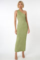 Toccin - Roxbury One Shoulder Mid Dress - Pistachio