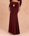 PatBO - Helo Jersey Long Skirt - Brown