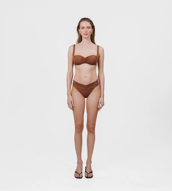 Maygel Coronel - Guandú Two-Piece - Cocoa Brown
