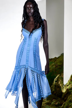 Charo Ruiz - Long Dress Blossel - Blue