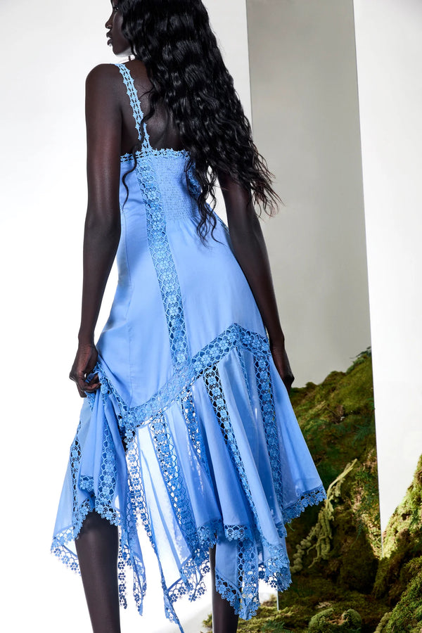 Charo Ruiz - Long Dress Blossel - Blue