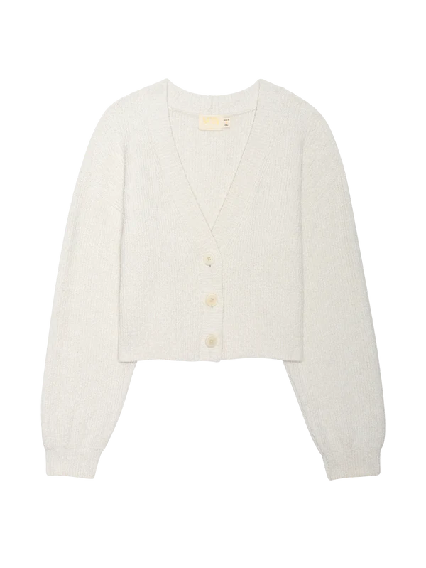 Nation LTD - Bo Balloon Sleeve Cardigan - Porcelain