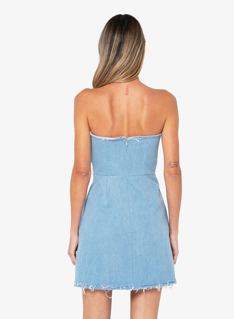 Just Bee Queen - Brielle Dress - Denim Sky