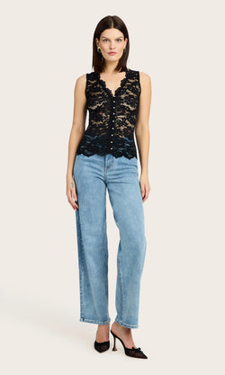 Generation love - Brinley Lace Top - Black