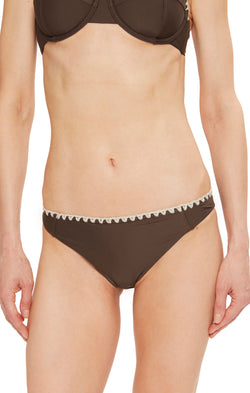 Ramy Brook - Iliana Bikini Bottom - Beach Brown w/Cream