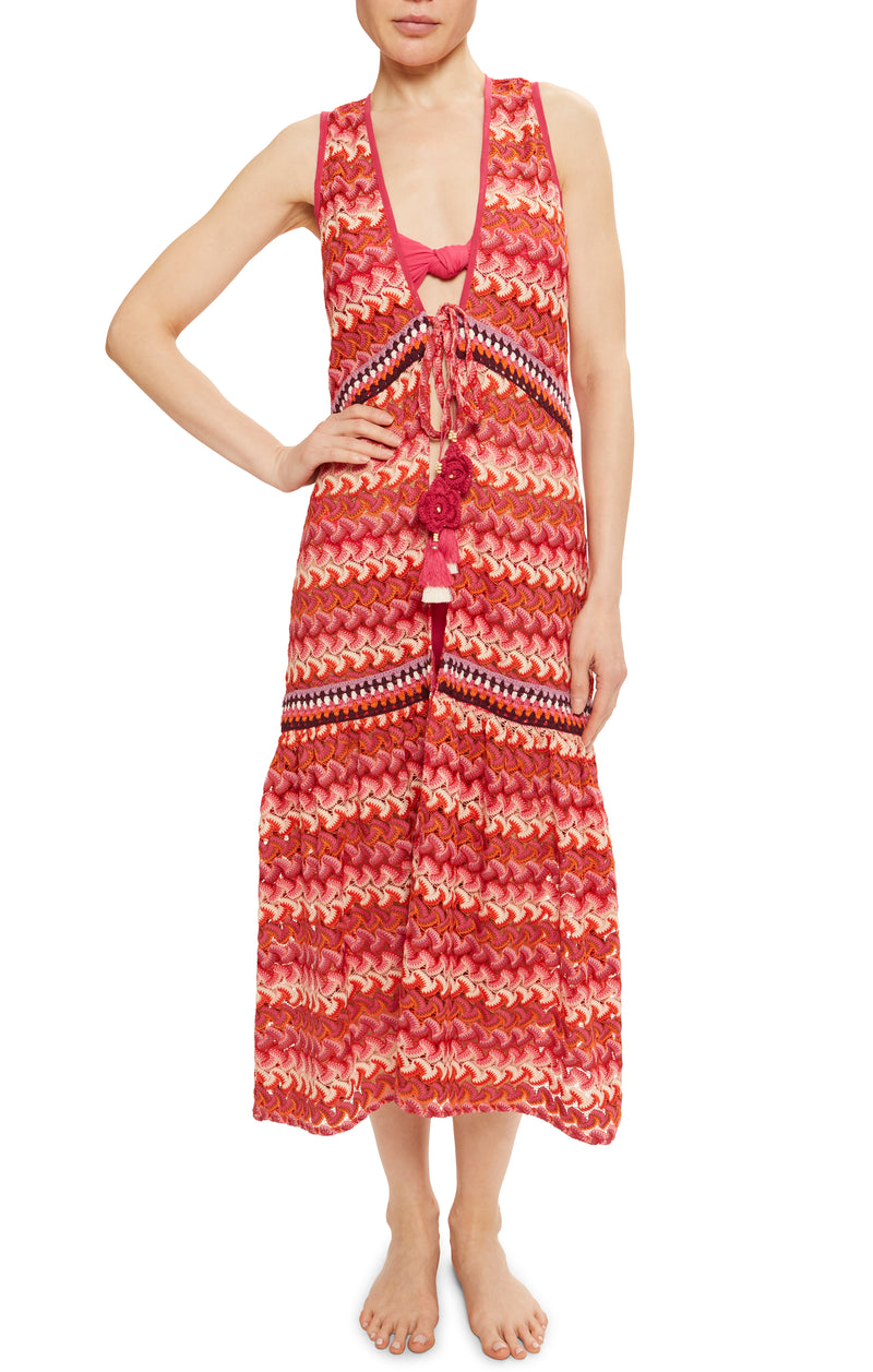 Ramy Brook - Alijah Dress - Pink Chevron