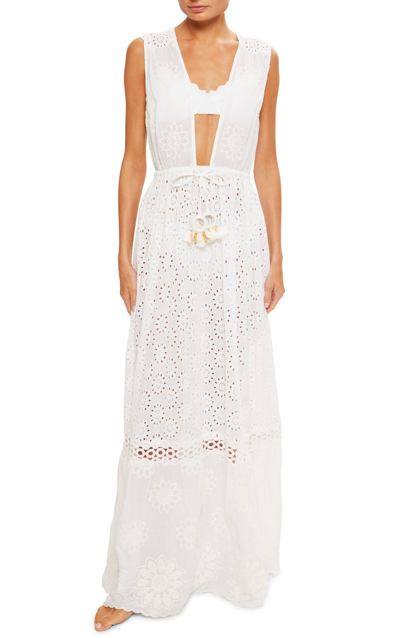 Ramy Brook - Paxton Maxi Coverup Dress - White