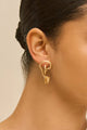 Cult Gaia - Calla Wavy Earring - Brushed Brass