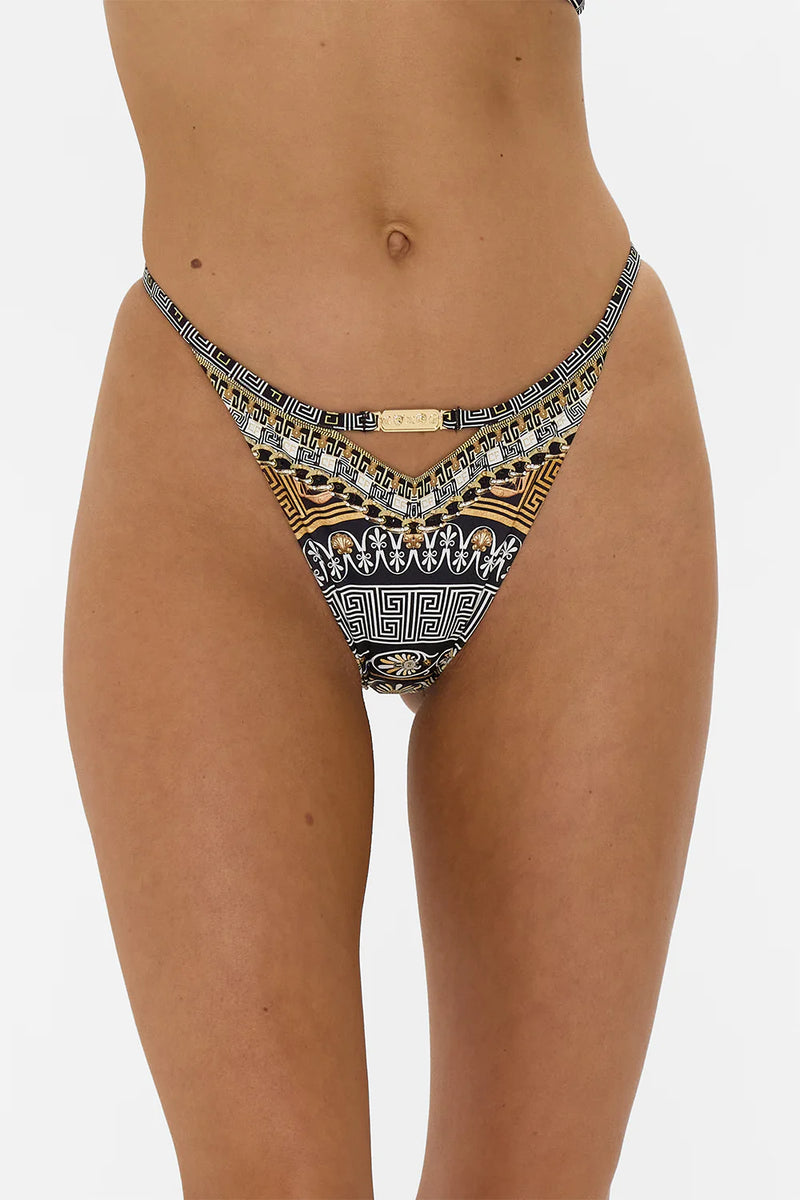 Camilla - Pant With Cut Out And Trim - Temples Of Dendara