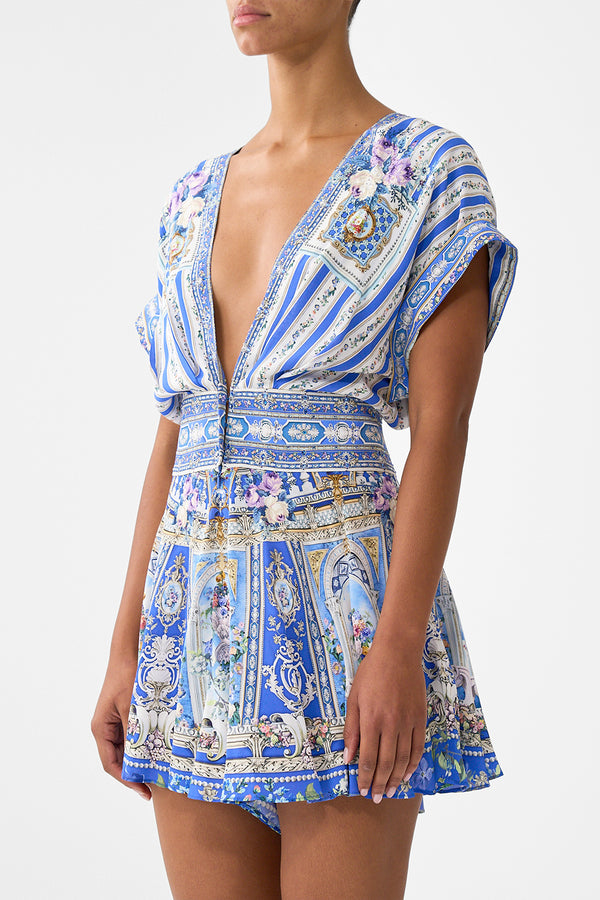 BUTTON WAIST PLAYSUIT