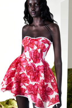 Charo Ruiz - Short Dress Cami - White Blossom