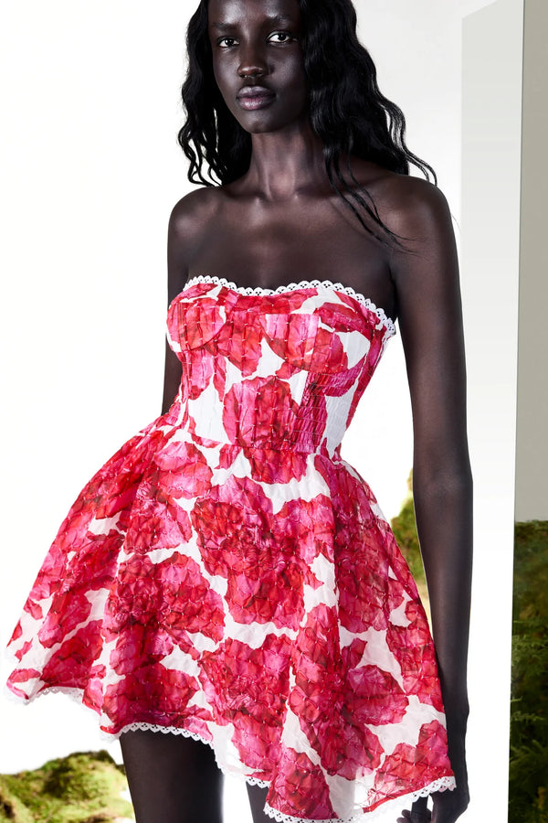 Charo Ruiz - Short Dress Cami - White Blossom