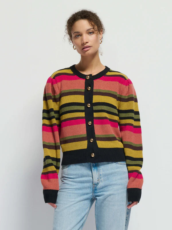 Nation LTD - Carmela Cardigan - Vintage Stripe